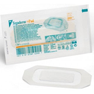 Transparent Dressing 2 3/8" x 4" Pad Size 1" x 2 3/8" 50/bx 4 bx/cs-Sold by BX - 3584