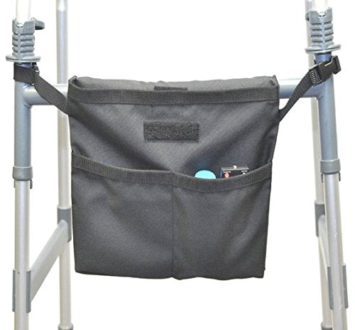 Walker Bag with Buckles, Black - 81088