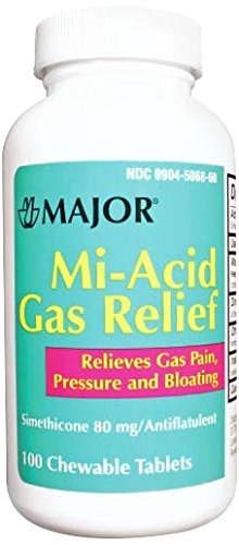 Mi-Acid 80mg Gas Chewable 100s - 700630