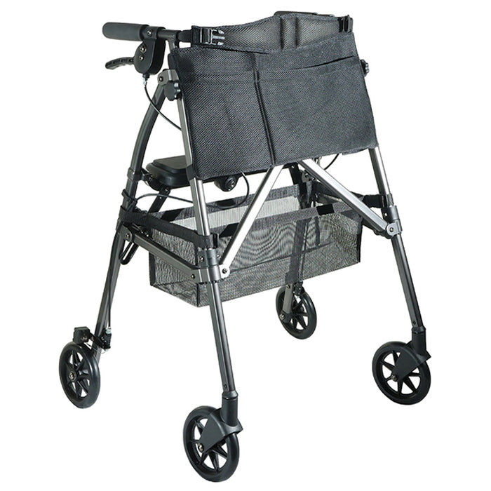 EZ Fold-N-Go Rollator, Black Walnut