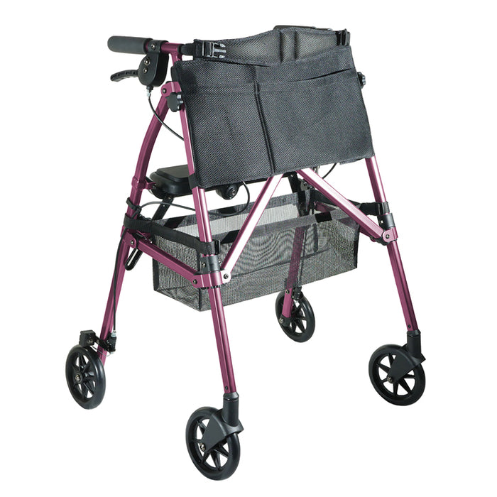 EZ Fold-N-Go Rollator, Regal Rose