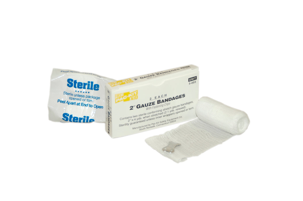 2" Sterile Stretch Compressed Gauze Rolls, 2/box