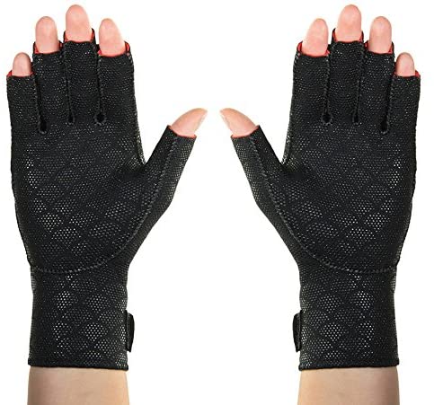Thermoskin Premium Arthritis Gloves, Black, Medium - 84199M