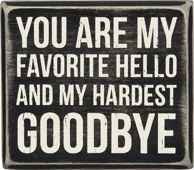 Box Sign, Favorite Hello - 28655