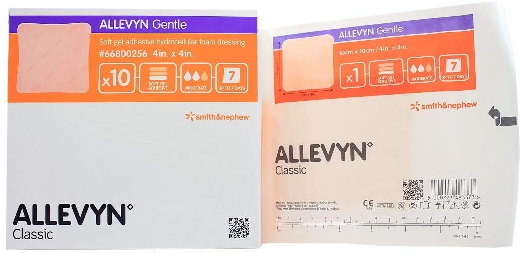 Allevyn Gentle Gel Dressing 4x4 - 66800256