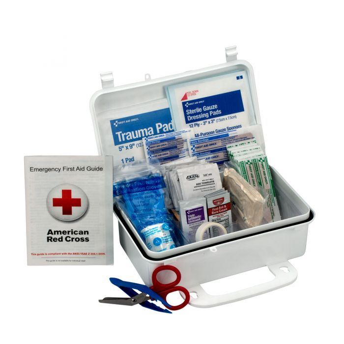 10 Person Sports First Aid Kit, Plastic Case