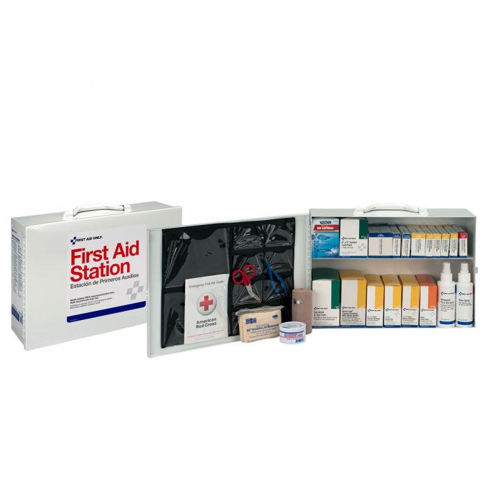 2 Shelf First Aid Metal Cabinet