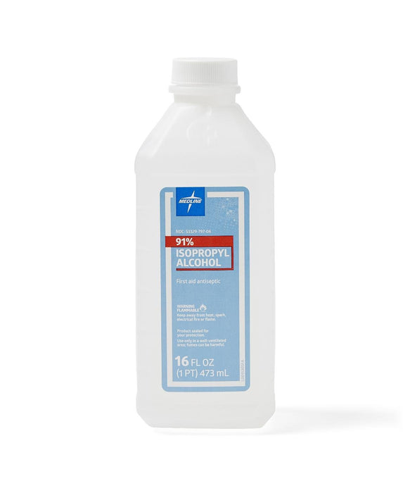 ALCOHOL, RUBBING, 91 ISOPROPYL, 16-OZ - MDS098012H