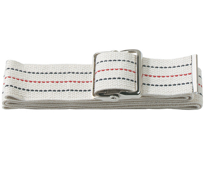 LONG COTTON GAIT BELT-72 INCH-WHT-SP