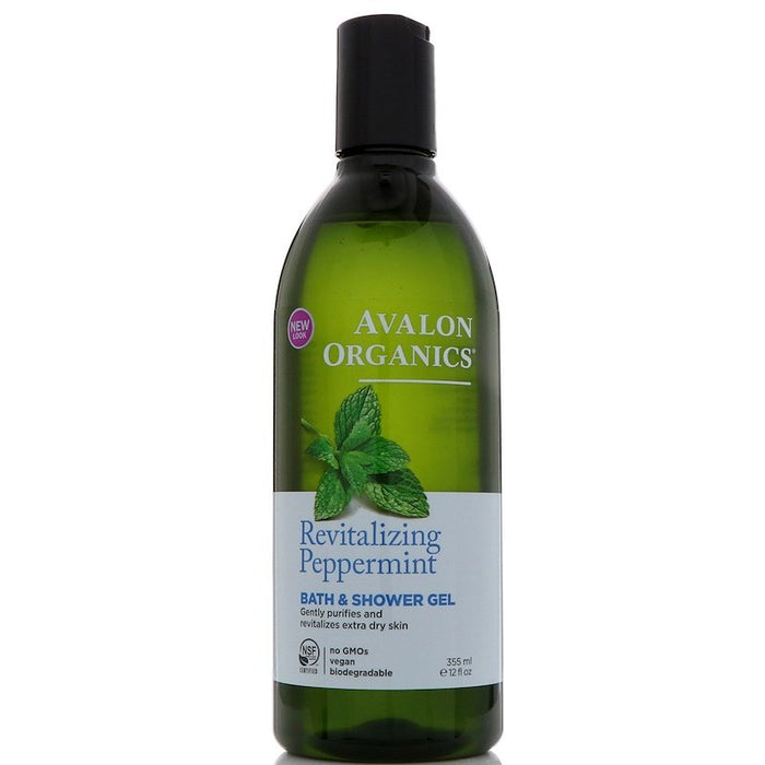 Avalon Organics Peppermint Bath & Shower Gel 12 fl. oz. - 213834