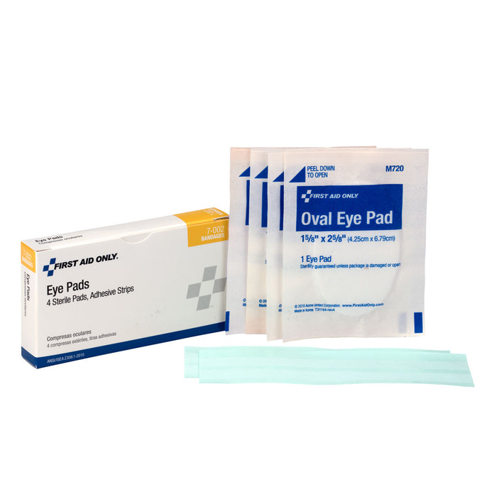 Eye Pads with Adhesive Strips, 4/box