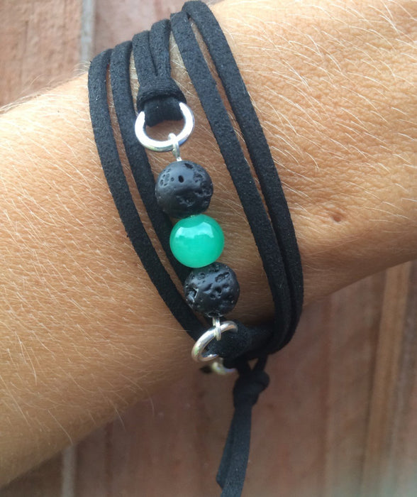 Essential oil lava bead diffusor bracelet - EOLB