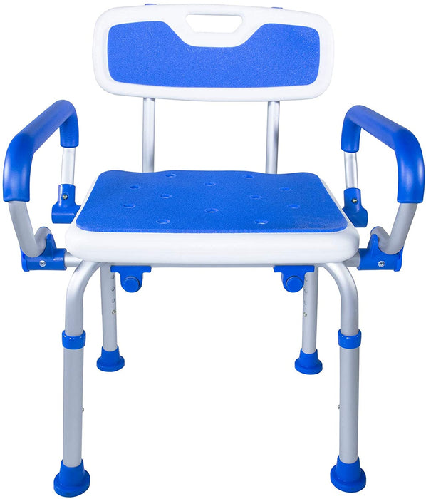 SHOWER CHAIR W/BACK FLIP UP ARMS - 7107
