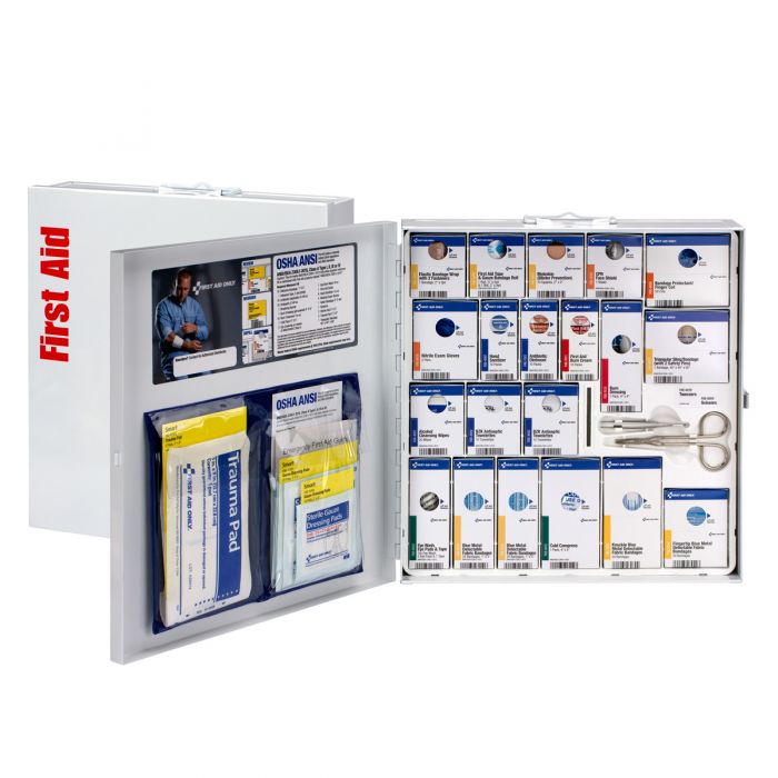 Large Metal Smart Compliance Food Service Cabinet with Meds, ANSI A+