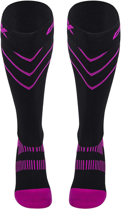 CSX SOCK 15-20 PINK ON BLACK, X200PB-XL - X200PB-XL