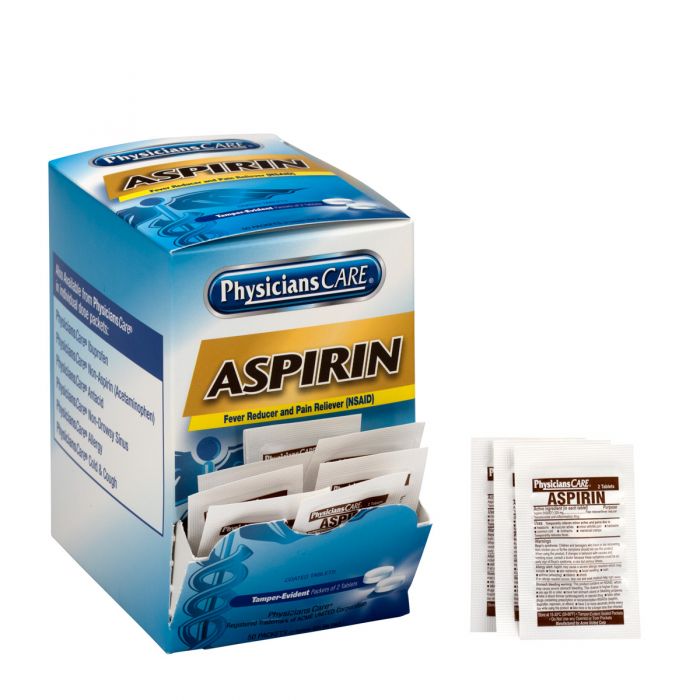PhysiciansCare Aspirin, 50x2/box