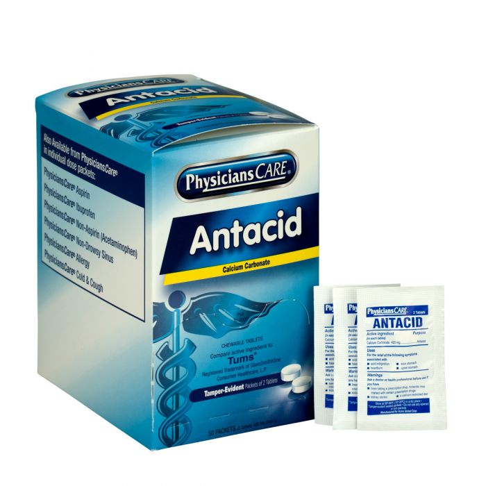 PhysiciansCare Antacid, 50x2/box