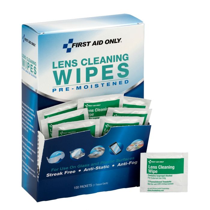 Lens Cleaning Wipes, 100/box