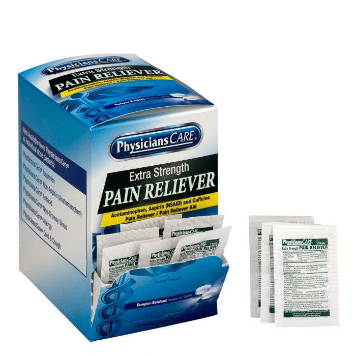 PhysiciansCare Extra Strength Pain Reliever, 50x2/box