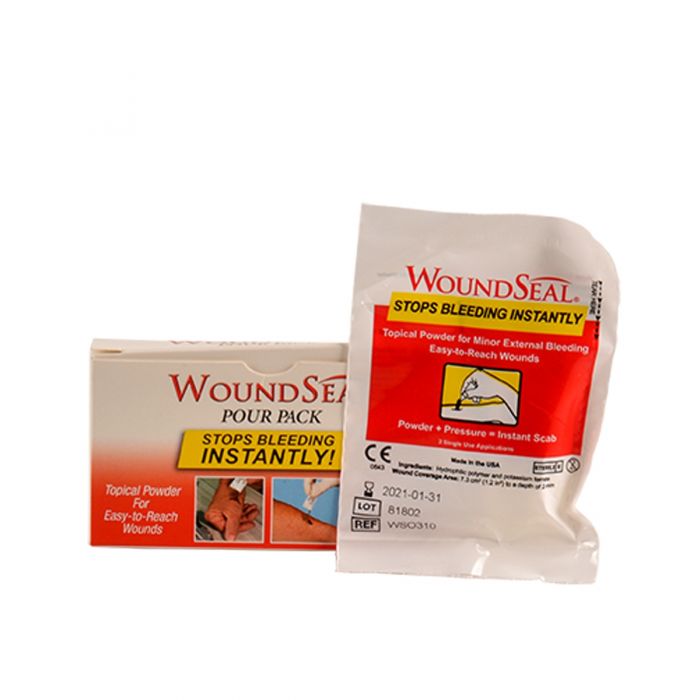 WoundSeal Blood Clot Powder, Pour Packs, 2/box