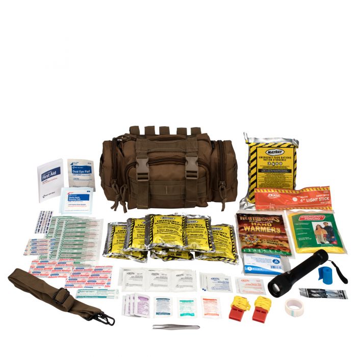 Emergency Preparedness, 1 Person, Tan Fabric Bag