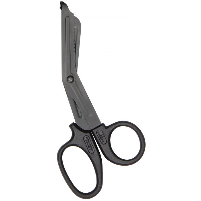 5.75" Stainless Steel Bandage Shears Black Handle/Black Blades