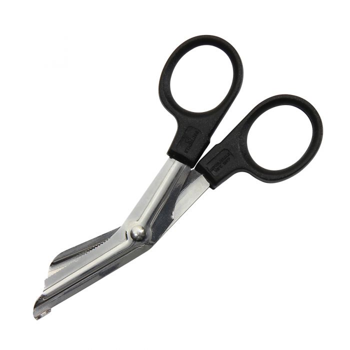 4.75" Stainless Steel Bandage Shears Black Handle