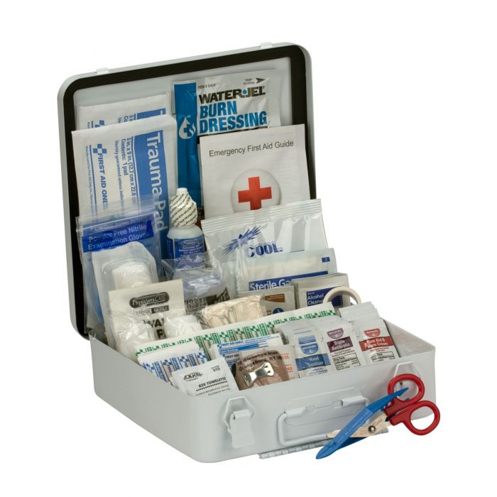 50 Person First Aid Kit, ANSI A+,  Metal Case
