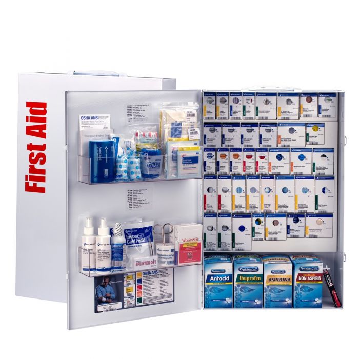 XXL Metal Smart Compliance Food Service First Aid with Meds