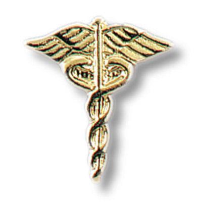 CARD OF 2 CADUCEUS TACS