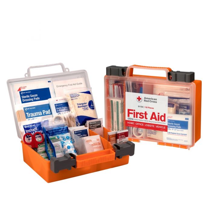 Clear Front  25-Person Plastic First Aid Kit