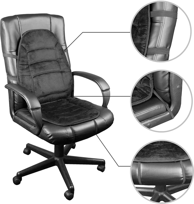 Deluxe Velour Heated Seat Cushion- 9448