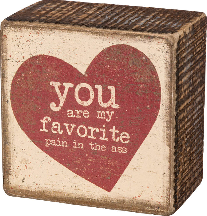 Box Sign, Favorite Pain - 34736