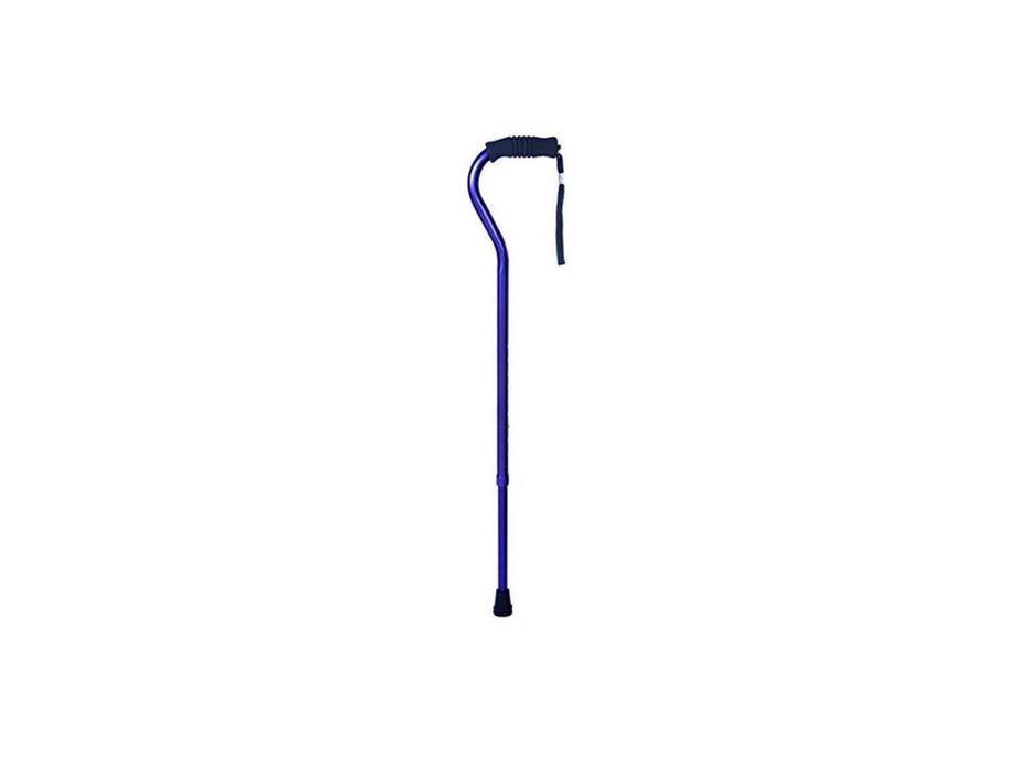 Offset Cane with Ribbed Handle - Amethyst - W1344A