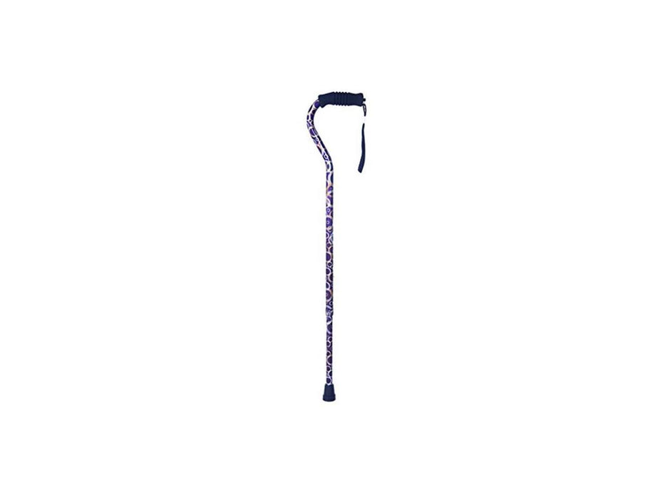 Offset Cane with Ribbed Handle - Halo - W1344H