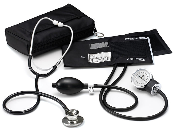 BASIC BP-BLK W/DUAL HEAD STETH-BX