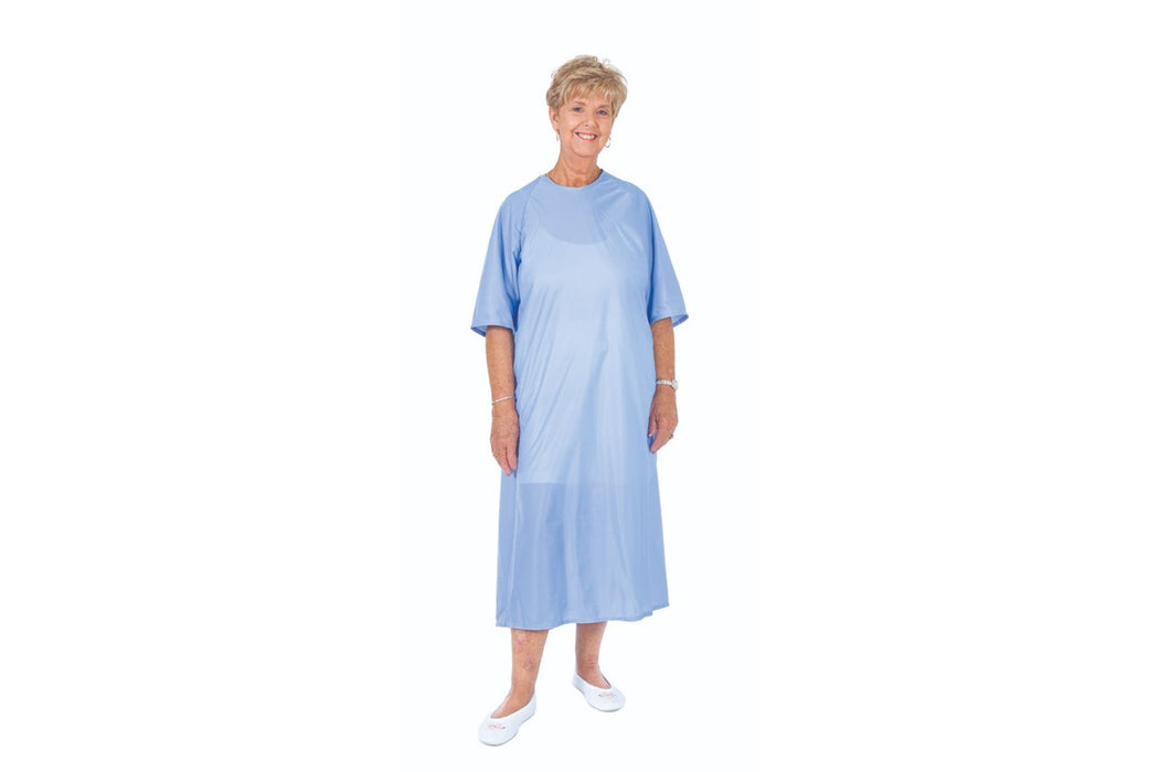 Soft N Cozy Gown - Blue Half Sleeve - C3072
