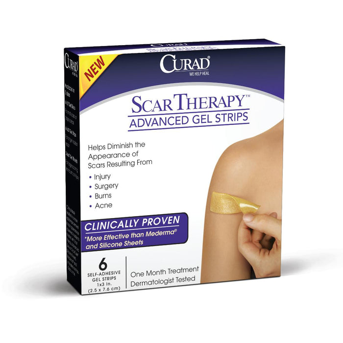 SCAR ADVGEL THERAPY CURAD 1X3STRIP 6BX - CUR0023