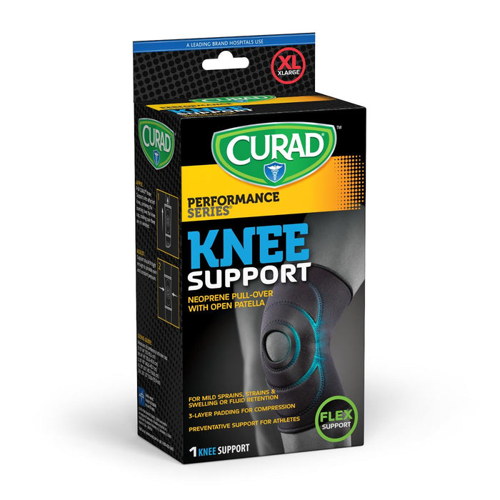 Curad Neoprene Open-Patella Knee Support - CUR23200XLD