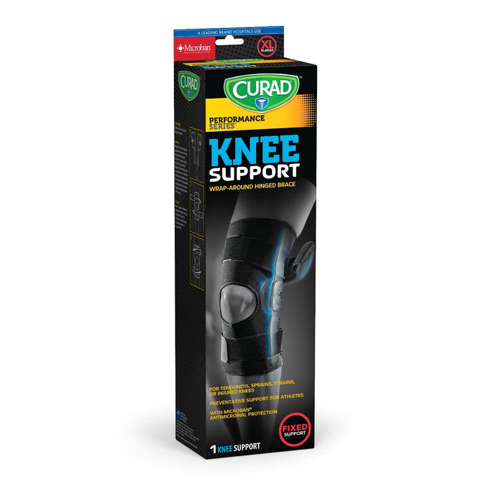 Curad Knee Support Wrap-Around Hinged Brace Medline XL - CUR23220XLD