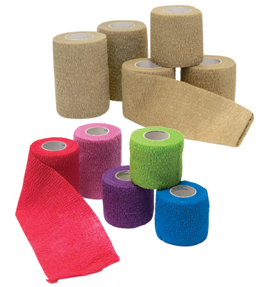 Cohesive Bandage, Latex,Tan, 3" x 5 yds, 24/bx (6/cs, 24 cs/plt) - P154030 / 24