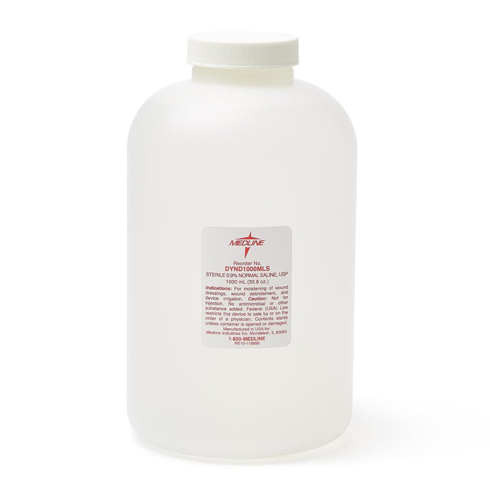 RX ONLY - SOLUTION SALINE STERILE 1000 ML BOTTL - DYND1000MLS