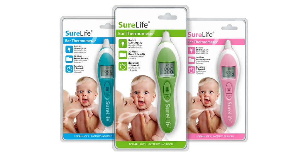 Surelife Ear Thermometer, Pink - 860103