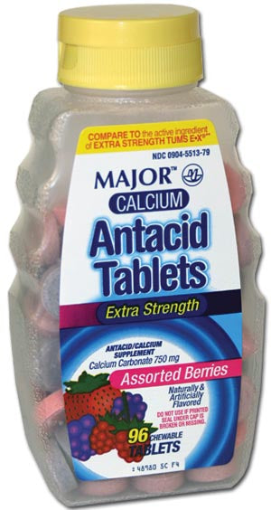 Calcium Antacid Tablets X-Strength Berry 96s - 248740