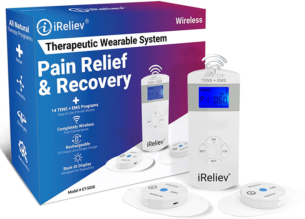 Wireless Therapeutic Wearable TENS + EMS System