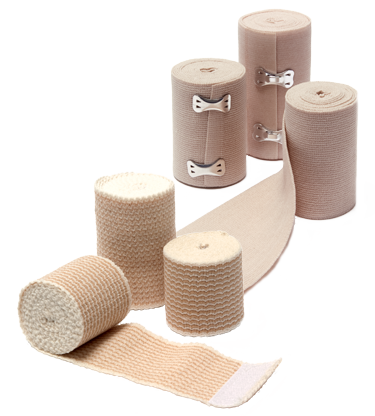 Elastic Bandage, Woven, Standard Clip, 6" x 4? yds, 10/bx, 5 bx/cs (70 cs/plt) - P155006 / 5