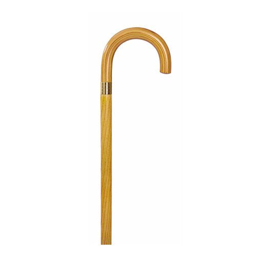 Endurance Wood Cane - Curved Handle - Natural - W1539N
