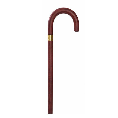 Endurance Wood Cane - Curved Handle - Mahogany - W1539M