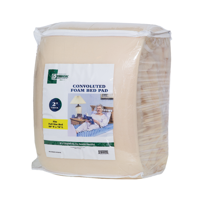 3" Convoluted Foam Bed Pad - Full Size - F9004E