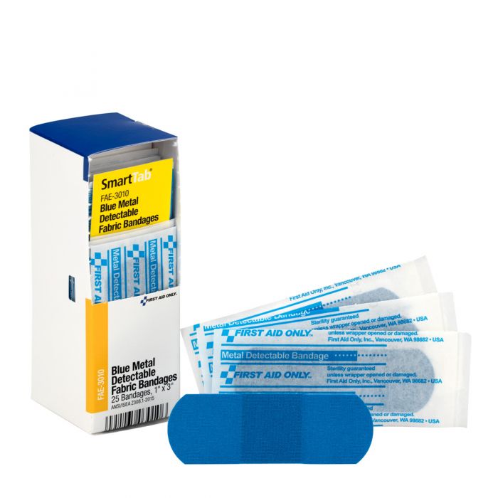 SC Refill 1"x3" Blue Metal Detectable Bandages, 25/box